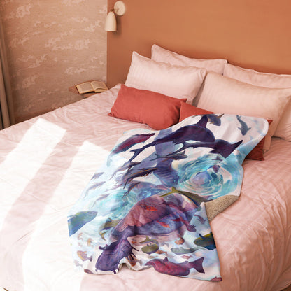 Hawksbill Sherpa blanket