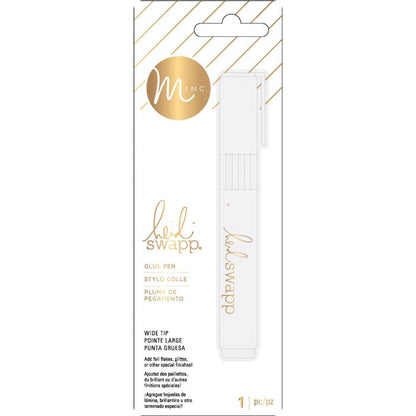 Heidi Swapp - Minc Glue Pens - Select Fine/Wide Tip. Add foil flakes, glitter or other special finishes! This package contains one Glue Pen choose Fine Tip or Wide Tip or both. Imported. Each sold separately. Available at Embellish Away located in Bowmanville Ontario Canada.