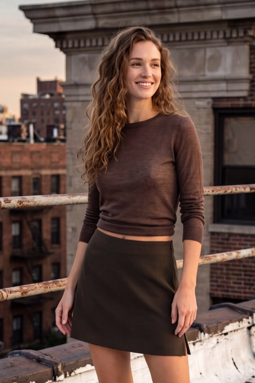 High Waisted Mini Skort