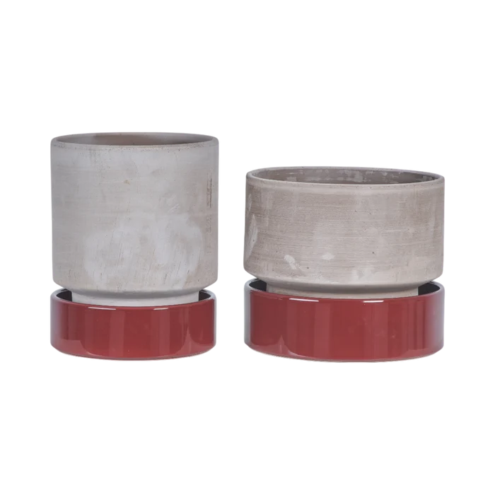 Hoff Mix Pot/Saucer