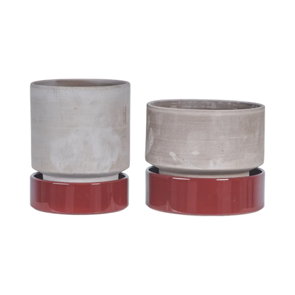 Hoff Mix Pot/Saucer