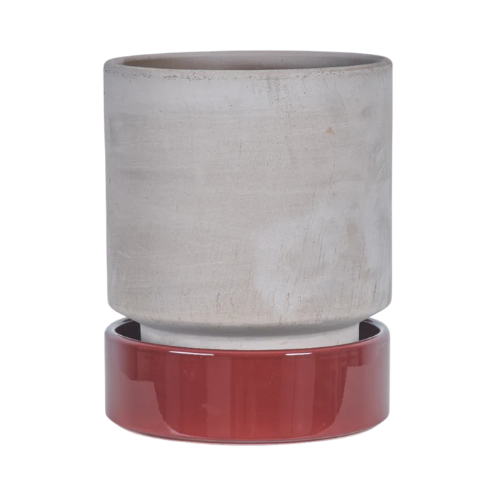 Hoff Mix Pot/Saucer