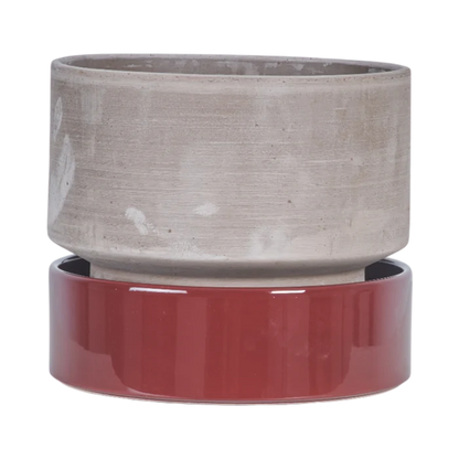 Hoff Mix Pot/Saucer