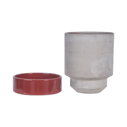 Hoff Mix Pot/Saucer