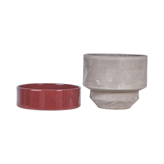 Hoff Mix Pot/Saucer