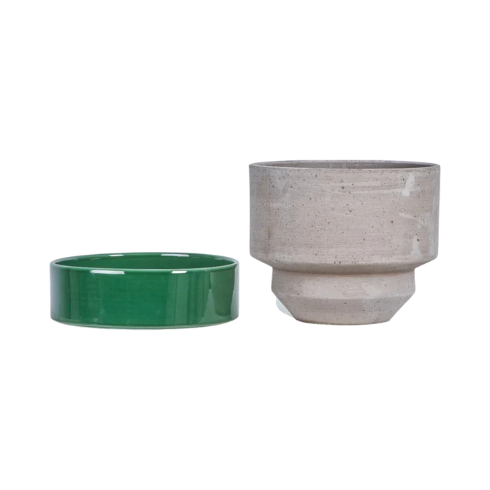 Hoff Mix Pot/Saucer