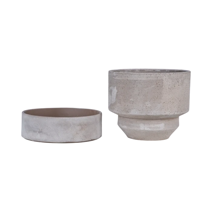 Hoff Mix Pot/Saucer