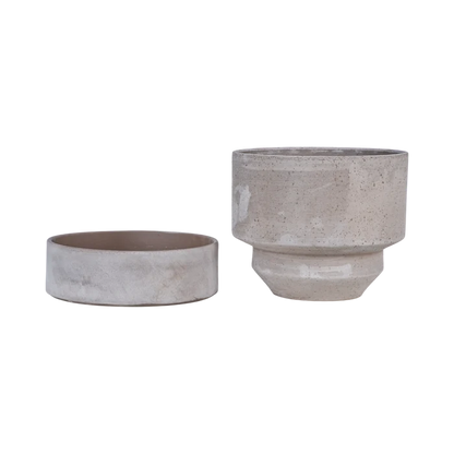 Hoff Mix Pot/Saucer