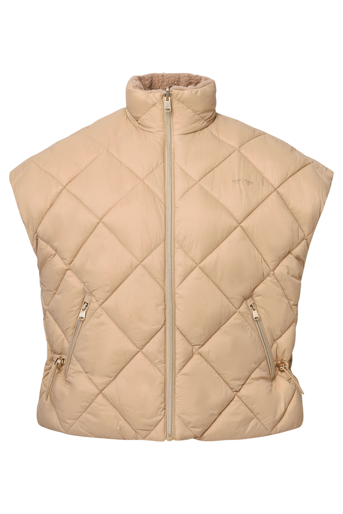 HV Society Bodywarmer HVSlris Camel 0405103851 quilted vest by HV Society Shop HV Society at Dotique