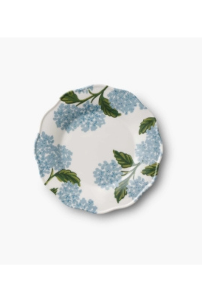 Hydrangea Melamine Dessert Plates