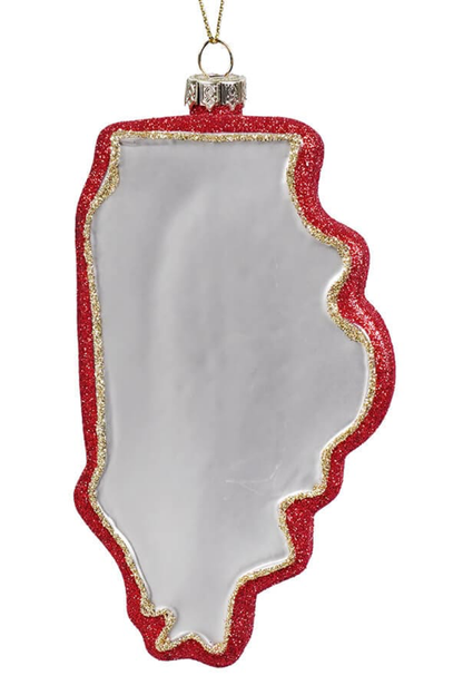Illinois Glass Ornament