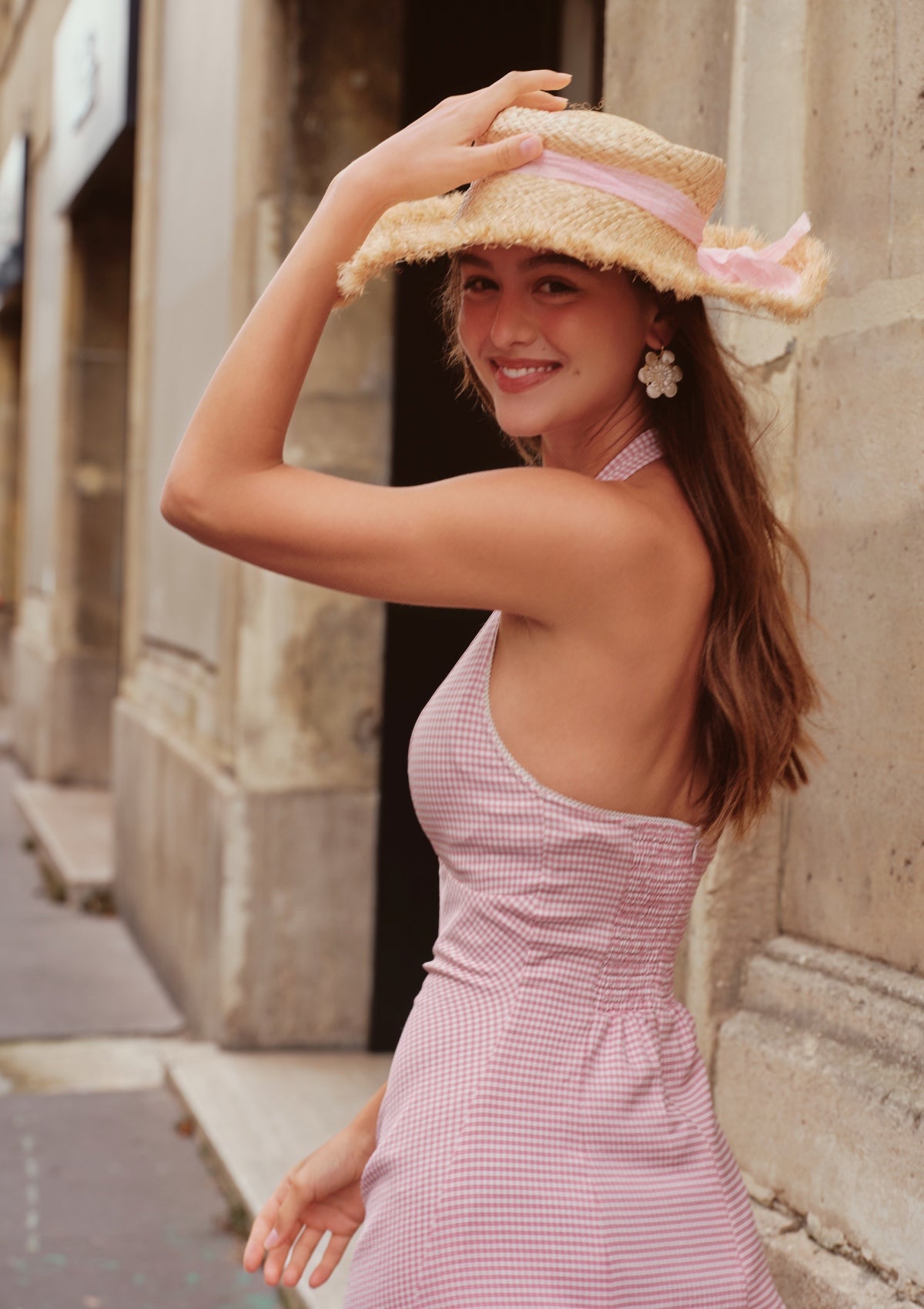 Pink Grid Diary Dress
