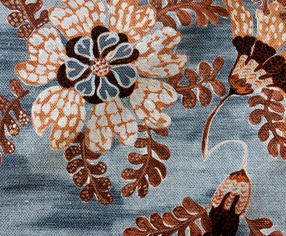 Joseph's Floral Pillow Cover in Indigo