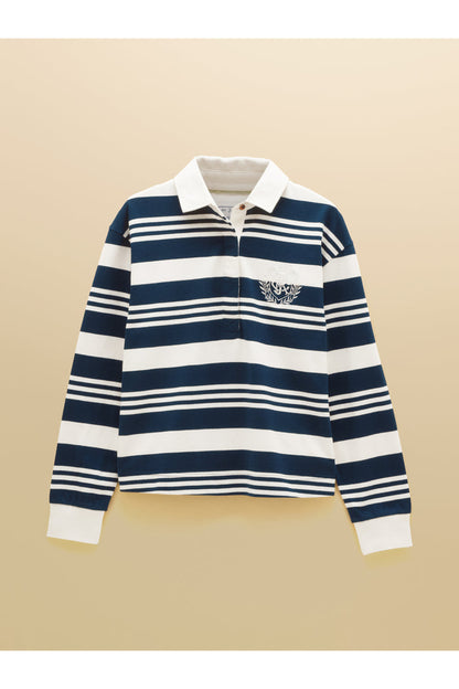 Joules Lara Navy/White Stripe Top by Joules. Shop Joules at Dotique