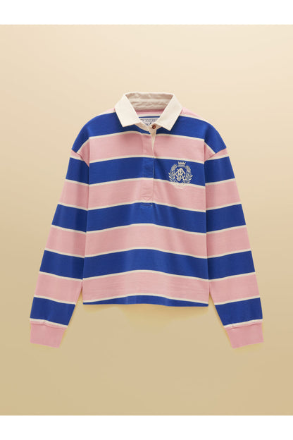 Joules Lara Pink/Blue Stripe Top by Joules. Shop Joules at Dotique