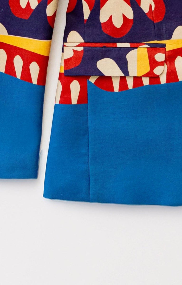Summer Light Blazer - Kanaat in Blue - Naymish Designs
