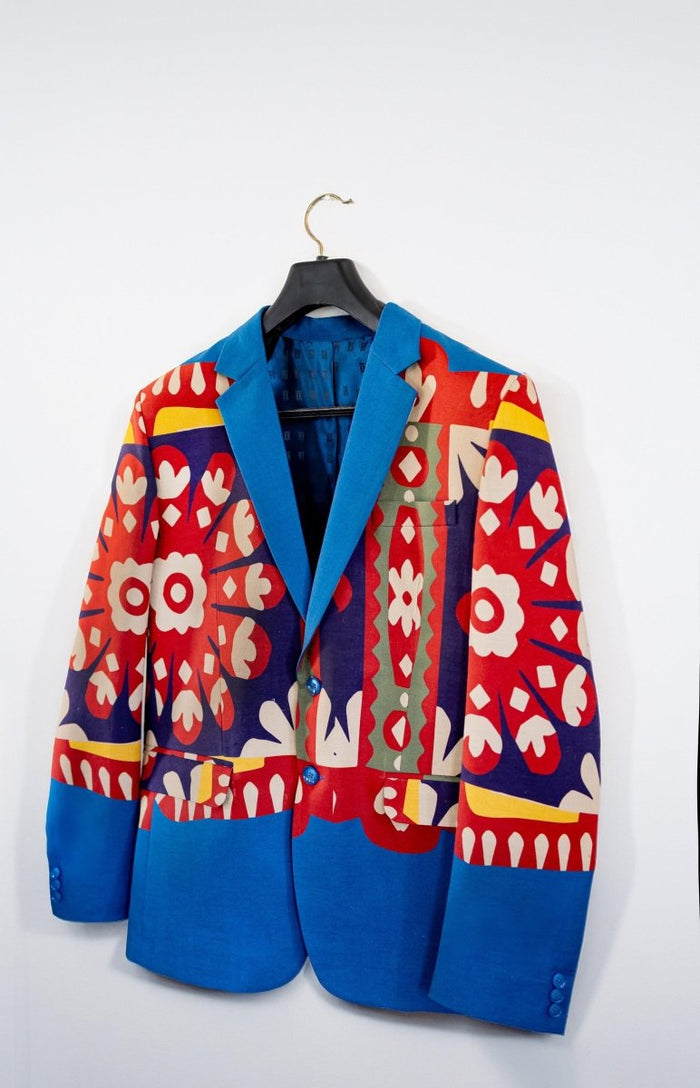 Summer Light Blazer - Kanaat in Blue - Naymish Designs
