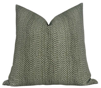 Kantha Pillow Cover in Willow, Maresca Textiles
