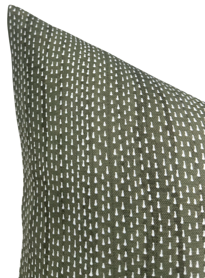 Kantha Pillow Cover in Willow, Maresca Textiles
