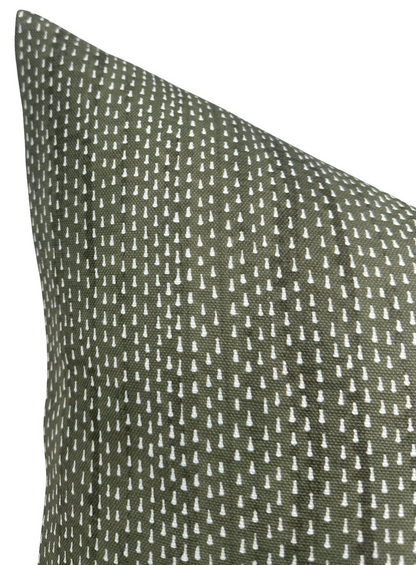 Kantha Pillow Cover in Willow, Maresca Textiles