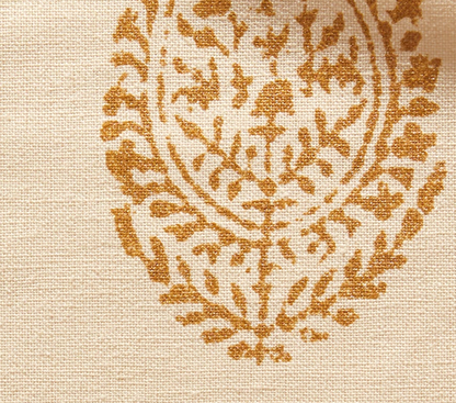 Kashmir Paisley Pillow Cover in Gold, Peter Dunham Textiles