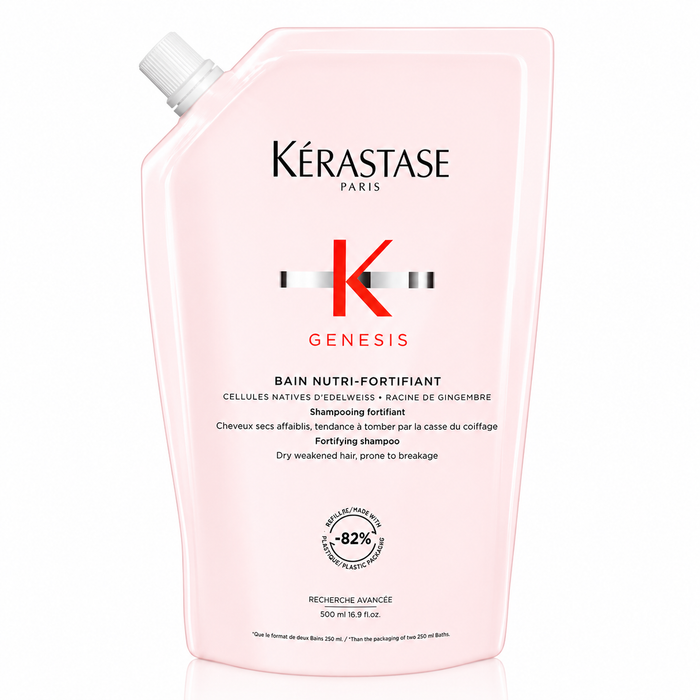 refill pouch with shampoo product