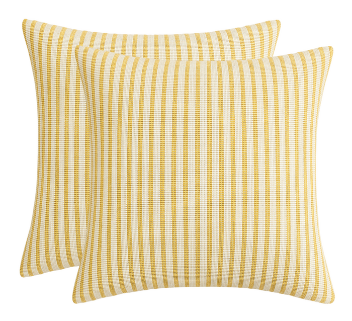 Laurence Striped Pillow Cover in Amarillo