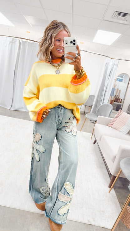 Lemonade Pop Sweater-Lemon/Yellow