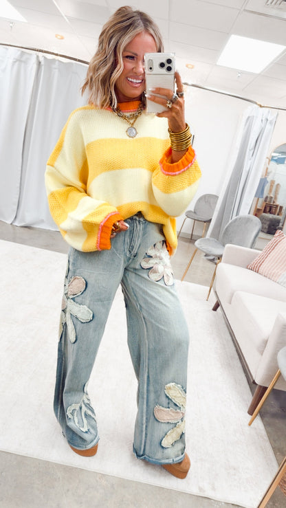 Lemonade Pop Sweater-Lemon/Yellow