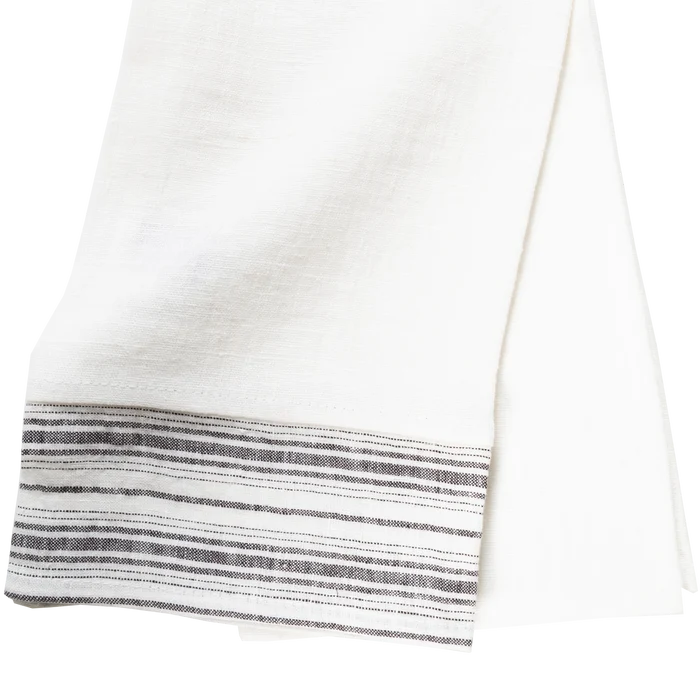 Linen Border Guest Towel