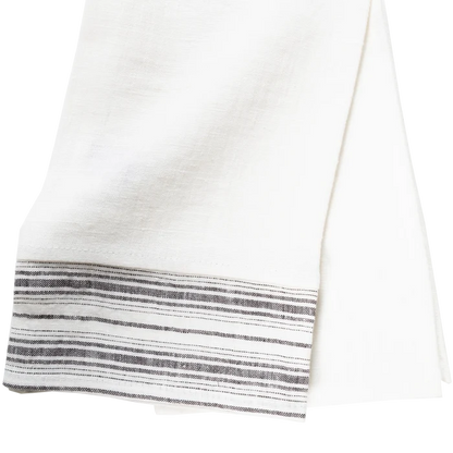 Linen Border Guest Towel