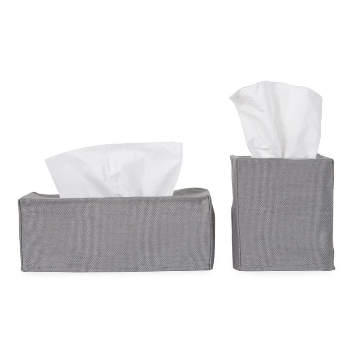 Using a beautiful 100% linen, The Linen Tissue Box Cover provides a neutral palette to any tissue box, which improves on stylistic decisions for any countertop or nightstand.