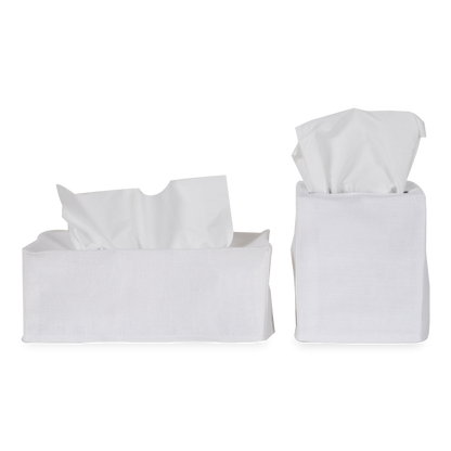 Using a beautiful 100% linen, The Linen Tissue Box Cover provides a neutral palette to any tissue box, which improves on stylistic decisions for any countertop or nightstand.