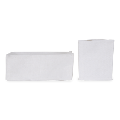 Using a beautiful 100% linen, The Linen Tissue Box Cover provides a neutral palette to any tissue box, which improves on stylistic decisions for any countertop or nightstand.
