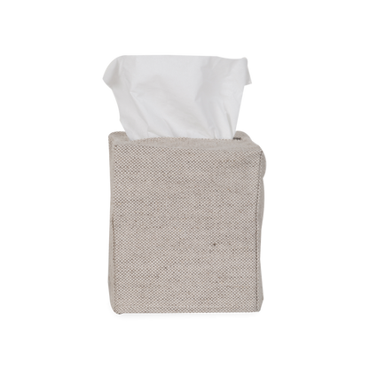 Using a beautiful 100% linen, The Linen Tissue Box Cover provides a neutral palette to any tissue box, which improves on stylistic decisions for any countertop or nightstand.