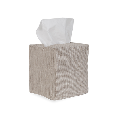 Using a beautiful 100% linen, The Linen Tissue Box Cover provides a neutral palette to any tissue box, which improves on stylistic decisions for any countertop or nightstand.
