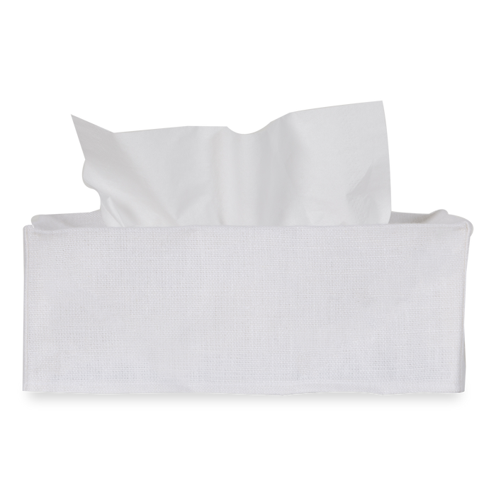 Using a beautiful 100% linen, The Linen Tissue Box Cover provides a neutral palette to any tissue box, which improves on stylistic decisions for any countertop or nightstand.