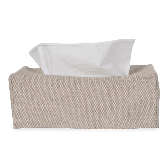 Using a beautiful 100% linen, The Linen Tissue Box Cover provides a neutral palette to any tissue box, which improves on stylistic decisions for any countertop or nightstand.