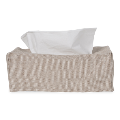 Using a beautiful 100% linen, The Linen Tissue Box Cover provides a neutral palette to any tissue box, which improves on stylistic decisions for any countertop or nightstand.