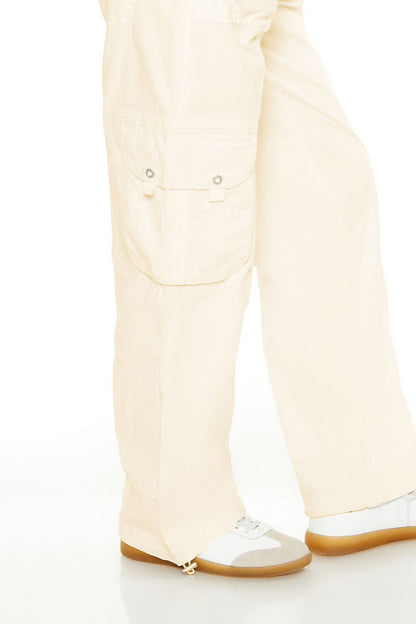 Low-Rise Straight-Leg Cargo Pants