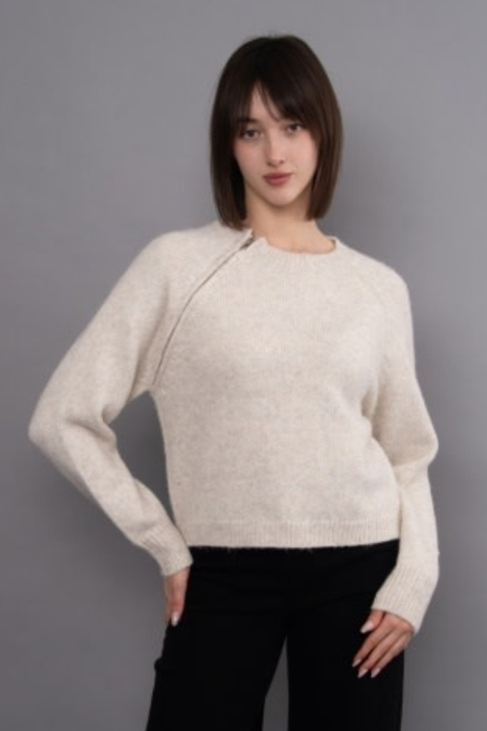 Mandisa Sweater w/Zipper Detail