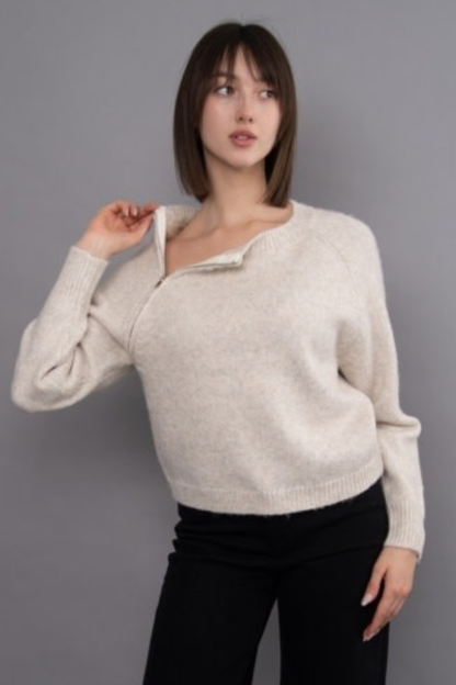 Mandisa Sweater w/Zipper Detail
