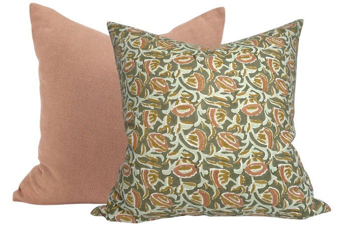 Marbella Pillow Cover in Green, Walter G Textiles