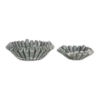 Marble Ruffle Bowl