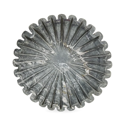 Marble Ruffle Bowl
