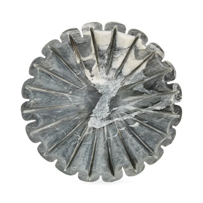 Marble Ruffle Bowl