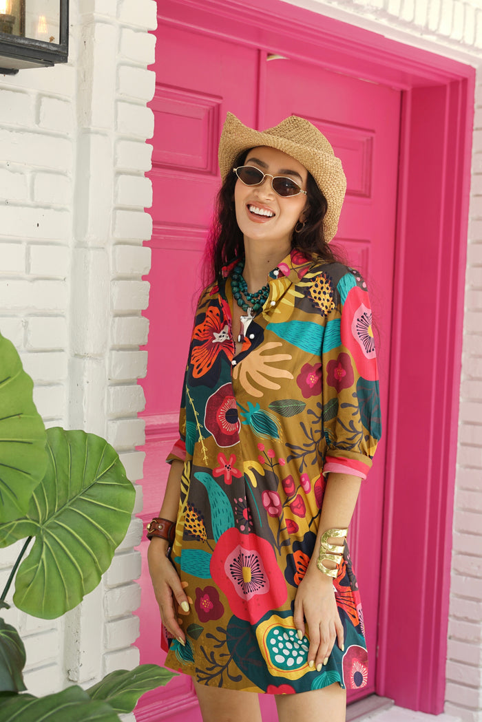 Margaux Dress Fall Blossom