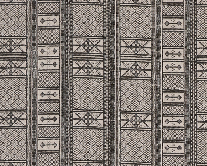 Masai Pillow Cover in Charcoal on Natural, Peter Dunham Textiles