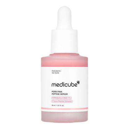 Medicube PDRN Pink Peptide Serum 30ml pink serum in a dropper bottle
