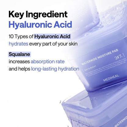 MEDIHEAL Watermide Moisturise Pad 100 Pads